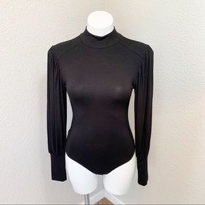 3/$25 SHEIN Black Long Sleeve Bodysuit